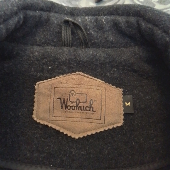 Vintage Woolrich Navy Heather 4-button Coat - M - Picture 6 of 9